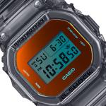 Casio G-Shock DW5600TLS-8DR Red Orange Gradient Digital Day Date Dial Grey Transparent Resin Band Watch New