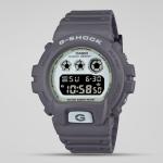 Casio G-Shock DW6900HD-8DR White Black LED Day Date Digital Dial Grey Resin Band Watch New