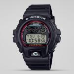 Casio G-Shock DW6900RL-1DR Grey LED Day Date Digital Dial Black Resin Band Watch New