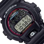 Casio G-Shock DW6900RL-1DR Grey LED Day Date Digital Dial Black Resin Band Watch New