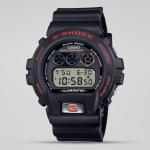 Casio G-Shock DW6900TR-1DR Grey LED Day Date Digital Dial Black Resin Band Watch New