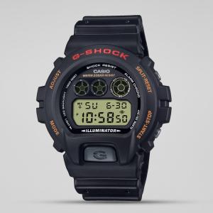 Casio G-Shock DW6900UB-9DR Grey LED Day Date Digital Dial Black Resin Band Watch New