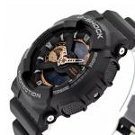 Casio G-SHOCK GA-110RG-1A Black Rose Gold LED Analog Digital Dial Resin Band Watch New