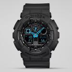 Casio G-SHOCK GA100C-8A Black LED Analog Digital Dial Resin Band Watch New