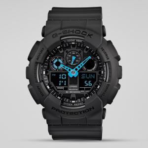Casio G-SHOCK GA100C-8A Black LED Analog Digital Dial Resin Band Watch New