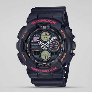 Casio G-SHOCK GA140-1A4DR Day Date LED Analog Digital Dial Black Resin Band Watch New