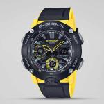 Casio G-SHOCK GA2000-1A9DR Day LED Analog Digital Dial Yellow Black Resin Band Watch New