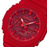 Casio G-SHOCK GA2100-4A Red LED Analog Digital Dial Resin Band Watch New