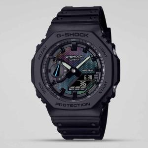 Casio G-SHOCK GA2100RW-1ADR Day Window LED Analog Digital Dial Black Resin Band Watch New
