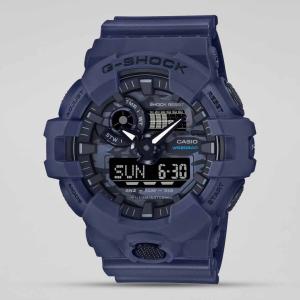 Casio G-SHOCK GA700CA-2ADR Black LED Analog Day Digital Camo Dial Blue Resin Band Watch New