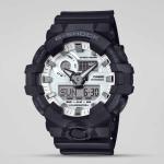 Casio G-SHOCK GA700WD-1ADR LED Analog Day Digital White Dial Black Resin Band Watch New