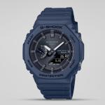 Casio G-SHOCK GAB2100-2ADR Day Window LED Analog Digital Black Dial Blue Resin Band Watch New