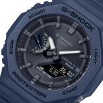 Casio G-SHOCK GAB2100-2ADR Day Window LED Analog Digital Black Dial Blue Resin Band Watch New