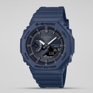 Casio G-SHOCK GAB2100-2ADR Day Window LED Analog Digital Black Dial Blue Resin Band Watch New