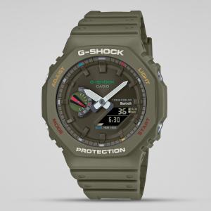 Casio G-SHOCK GAB2100FC-3ADR Day Window LED Analog Digital Dial Green Resin Band Watch New