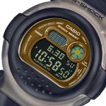 Casio G-SHOCK GB001MVB-8DR Day Date LED Digital Gold Dial Dark Grey Resin Band Watch New