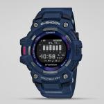 Casio G-SHOCK SQUAD GBD100-2DR Black LED Day Date Digital Dial Blue Resin Band Watch New