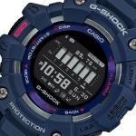 Casio G-SHOCK SQUAD GBD100-2DR Black LED Day Date Digital Dial Blue Resin Band Watch New