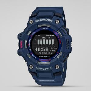 Casio G-SHOCK SQUAD GBD100-2DR Black LED Day Date Digital Dial Blue Resin Band Watch New