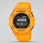 Casio G-SHOCK GBD300-9DR Black LED Day Date Digital Dial Resin Band Yellow Orange Watch New