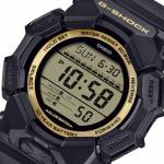 Casio G-SHOCK GD010GB-1A9DR Grey LED Day Date Digital Dial Resin Band Black Gold Watch New