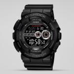 Casio G-SHOCK GD100-1B Blue Light LED Day Date Digital Dial Black Resin Band Watch New