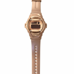 Casio Baby-G BG169G-4 Rose Gold LED Day Date Digital Dial Pink Resin Band Women's Watch New