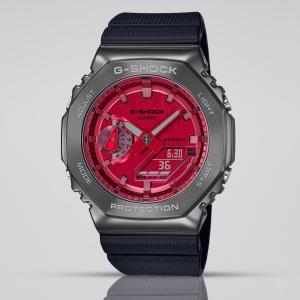 Casio G-SHOCK GM-2100B-4A Red Dial Black Resin Band Unisex Watch New