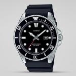 Casio G-Shock MDV106-1AV Black Analog Date Dial Black Resin Band Watch New