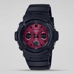 Casio G-Shock AWRM100SAR-1ADR Red Analog Digital Day Date Dial Black Resin Band Watch New