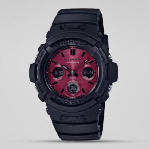 Casio G-Shock AWRM100SAR-1ADR Red Analog Digital Day Date Dial Black Resin Band Watch New