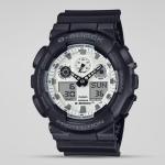 Casio G-Shock GA100WD-1ADR LED Day Date Display White Analog Digital Dial Black Resin Band Watch New