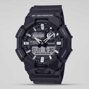 Casio G-Shock GA010-1ADR LED Day Date Display Analog Digital Dial Black Resin Band Watch New